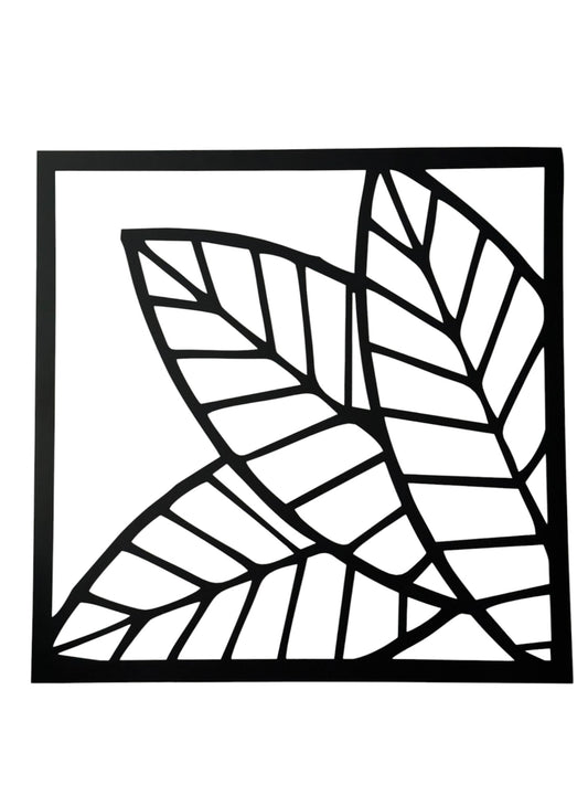 Blättermuster Metall-Wanddekor