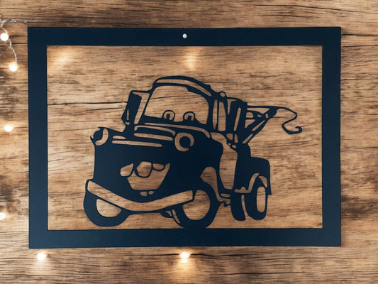 Mater aus Cars Wanddeko Bild aus Metall