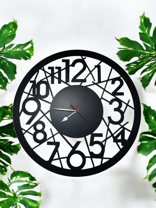 Metall Decor - Funktionale Wanduhr
